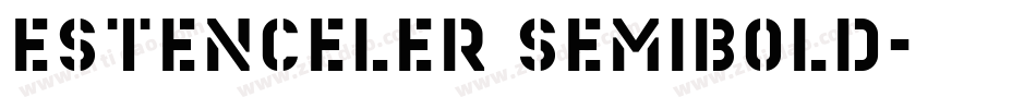 Estenceler SemiBold字体转换